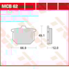 TRW Brake pads MCB62 Allround organic