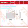 TRW Brake pads MCB617SV Sinter street