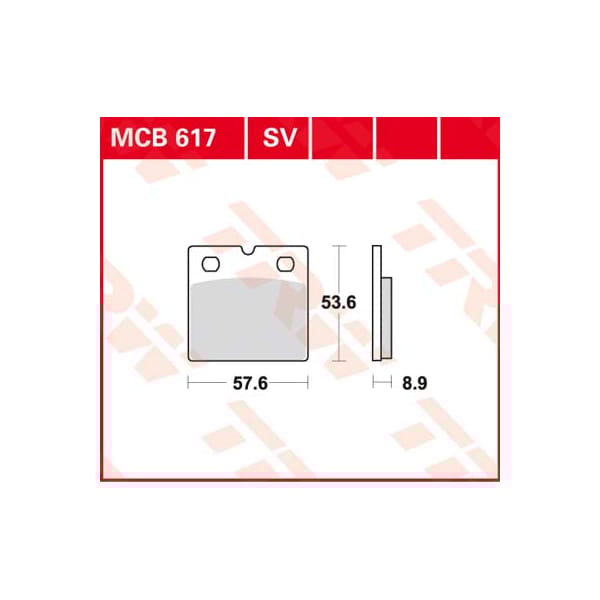 TRW Brake pads MCB617SV Sinter street