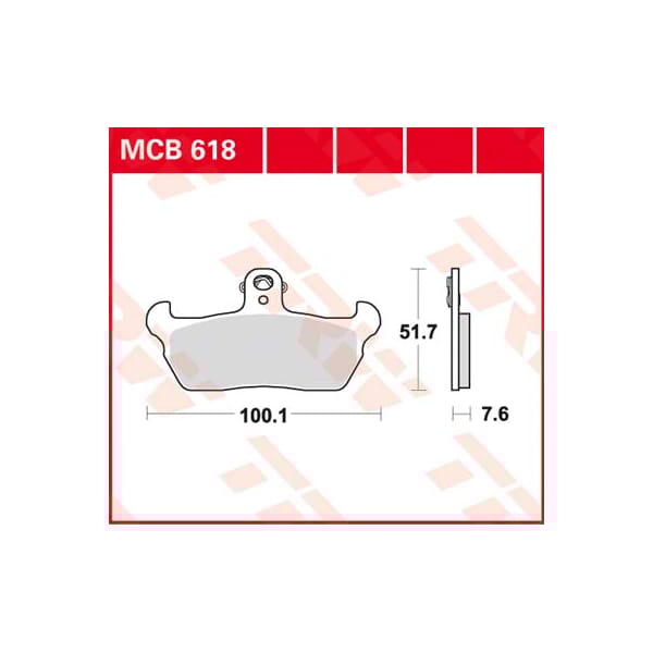 TRW Brake pads MCB618 Allround organic