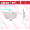 TRW Brake pads MCB621SV Sinter street