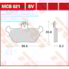 TRW Brake pads MCB621 Allround organic