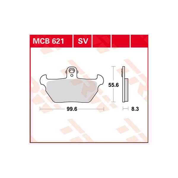 TRW Brake pads MCB621 Allround organic