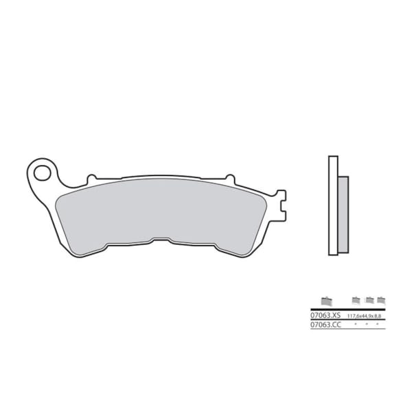 BREMBO Brake Pads Scooter Organic 07063CC