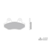 BREMBO Plaquettes de frein moto Scooter Organique 07080CC