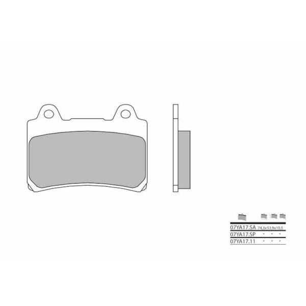 BREMBO Brake Pads Road Sintered 07YA17SA