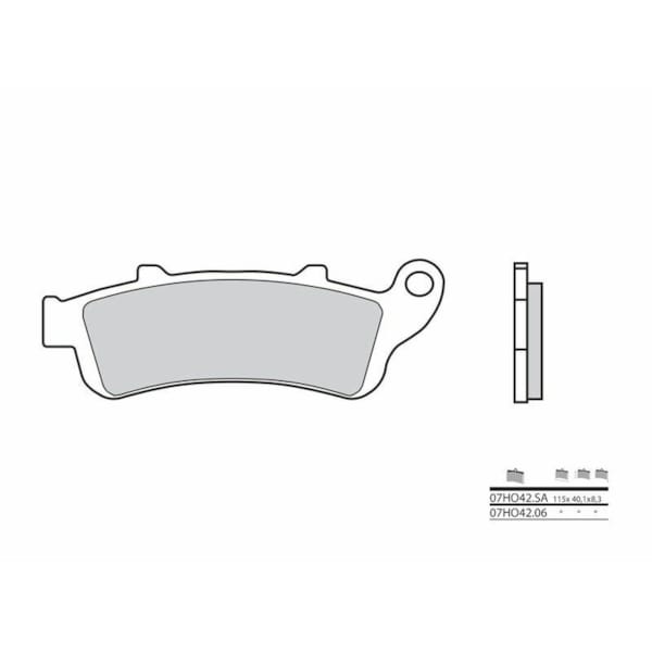 BREMBO Brake Pads Road Sintered 07HO42SA