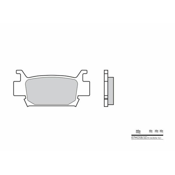 BREMBO Brake Pads Off Road Sintered 07HO58SD