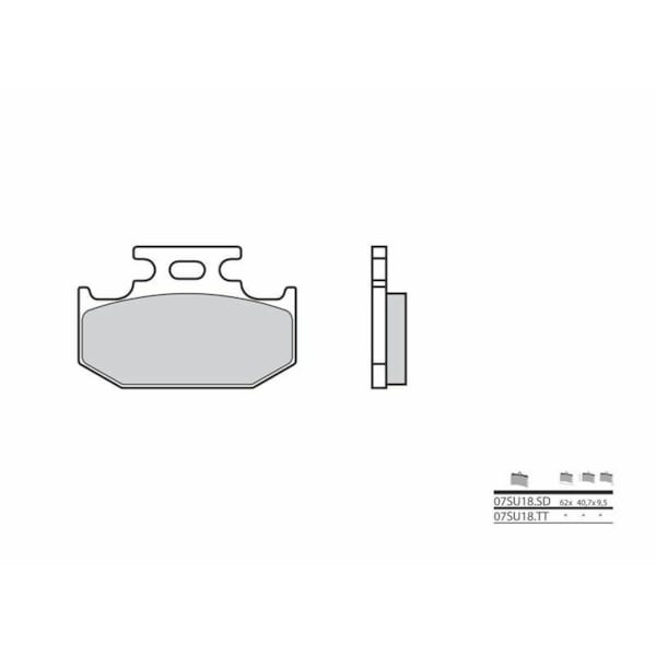 BREMBO Brake Pads Off Road Sintered 07SU18SD
