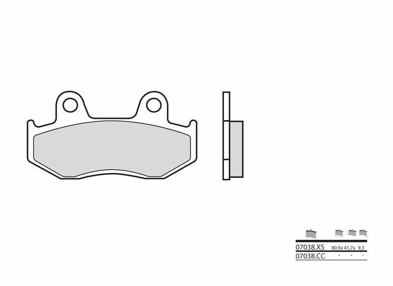 thumbnail image 2 of 2x Brembo 07BB3793 Genuine Sintered Brake Pads – For Motorcycles, Made In Italy 2 of 4