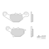 BREMBO Remblokken Scooter Organisch 07036CC