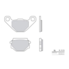 BREMBO Plaquettes de frein moto Scooter Organique 7015CC