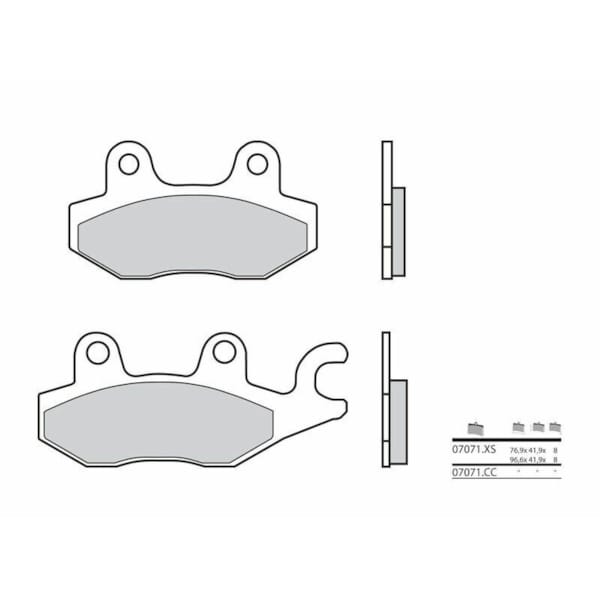 BREMBO Brake Pads Scooter Sintered 07071XS