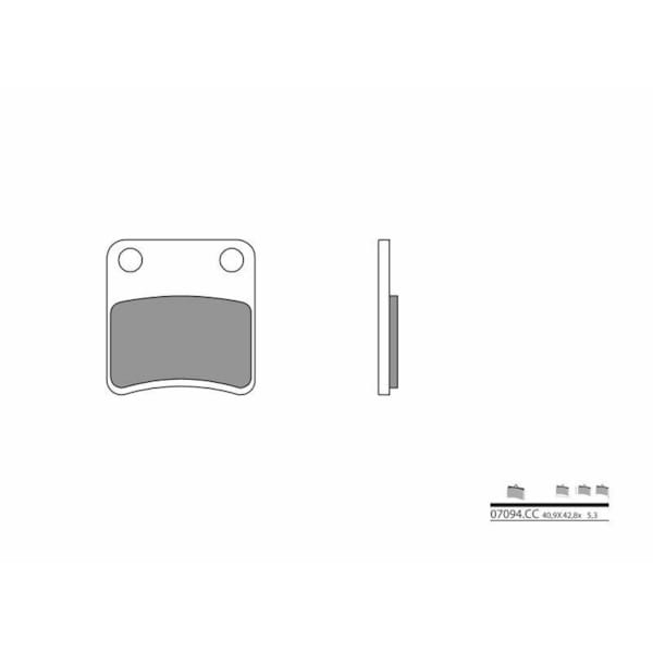 BREMBO Brake Pads Scooter Organic 07092CC