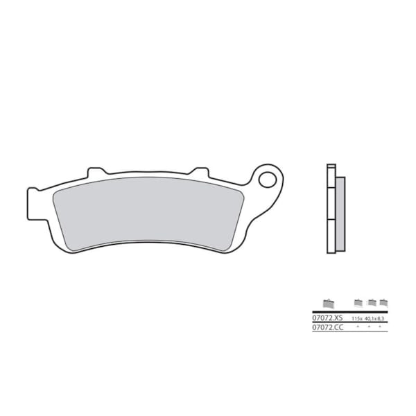BREMBO Brake Pads Scooter Organic 07072CC