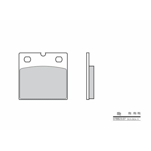 BREMBO Brake Pads Road Organic 07BB2307