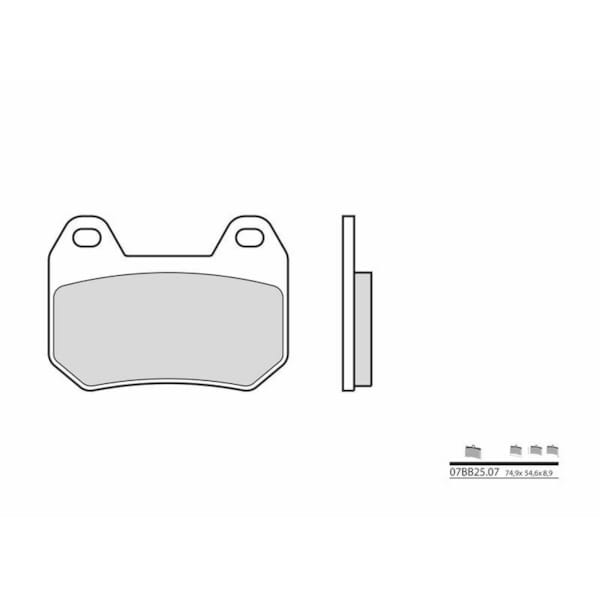 BREMBO Brake Pads Road Organic 07BB2507