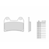 BREMBO Plaquettes de frein moto Road/Sport Organique 07BB19RC