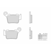 BREMBO Plaquettes de frein moto OEM Organique 07BB275A