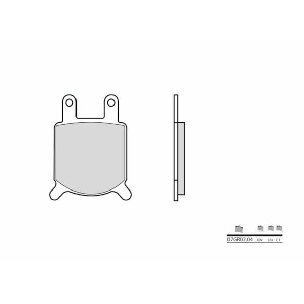 BREMBO Brake Pads Road Organic 07GR0204