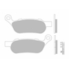 BREMBO Plaquettes de frein moto Route Métal Fritté 07HD07SP
