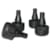 Pièces supports de coffre GIVI Plots en Caoutchoucs Standard