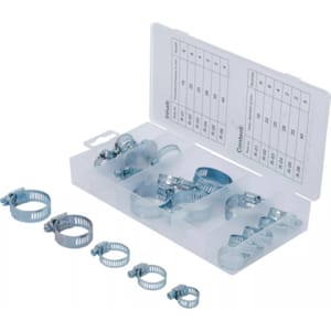 Bolts, nuts and small hardware BGS TECHNIC Assortment of hose clamps 26 pcs