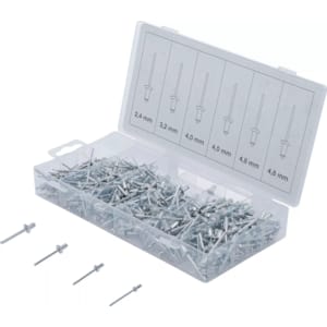 Bolts, nuts and small hardware BGS TECHNIC Rivet assortment 400 pieces
