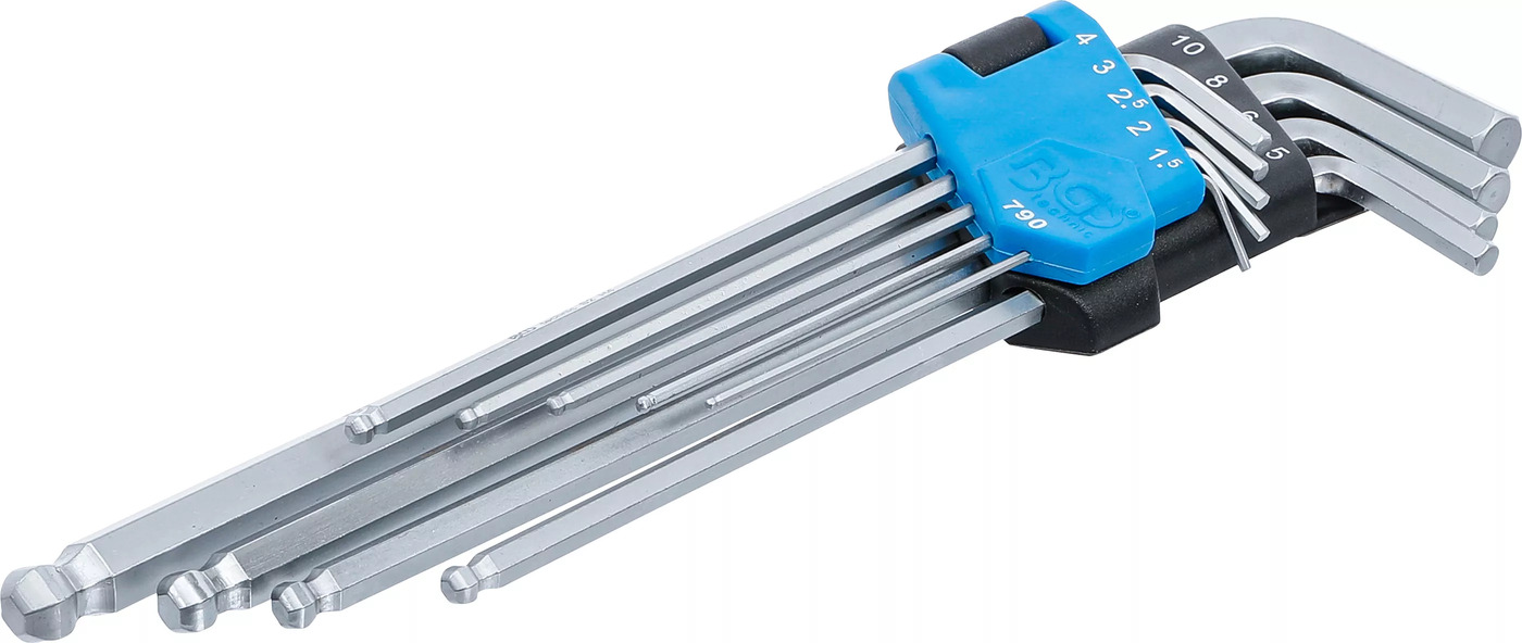 thumbnail image 2 of BGS 2-7mm Tamperproof Allen Key Hex Bit Socket Set 1/4" Drive - 5156 2 of 6