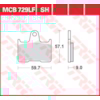 TRW Plaquettes de frein MCB729 Allround organique