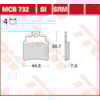 TRW Plaquettes de frein MCB732SRM Sinter maxi scooter
