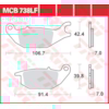 TRW Plaquettes de frein MCB738 Allround organique