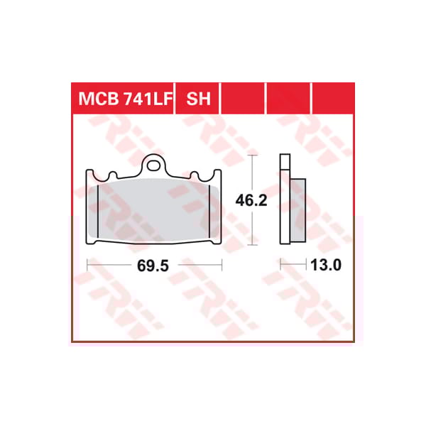 TRW Brake pads MCB741 Allround organic