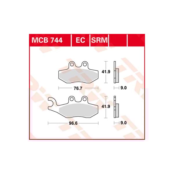 TRW Brake pads MCB744SRM Sinter maxi scooter