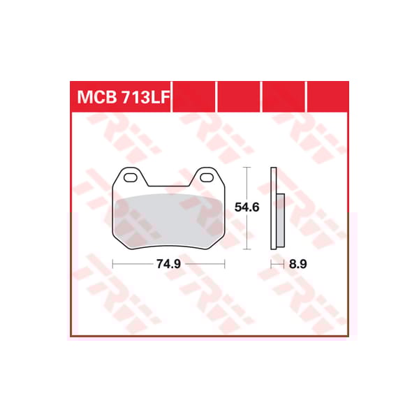 TRW Brake pads MCB713 Allround organic