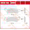 TRW Plaquettes de frein MCB726SRM Sinter maxi scooter