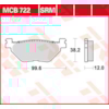 TRW Plaquettes de frein MCB722SRM Sinter maxi scooter
