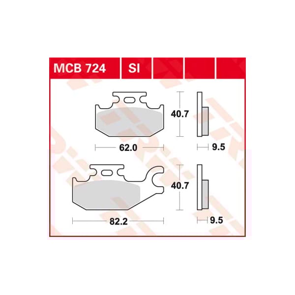 TRW Plaquettes de frein MCB724 Allround organique