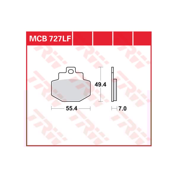 TRW Brake pads MCB727 Allround organic