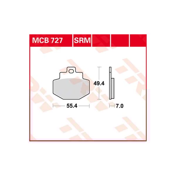 TRW Plaquettes de frein MCB727SRM Sinter maxi scooter
