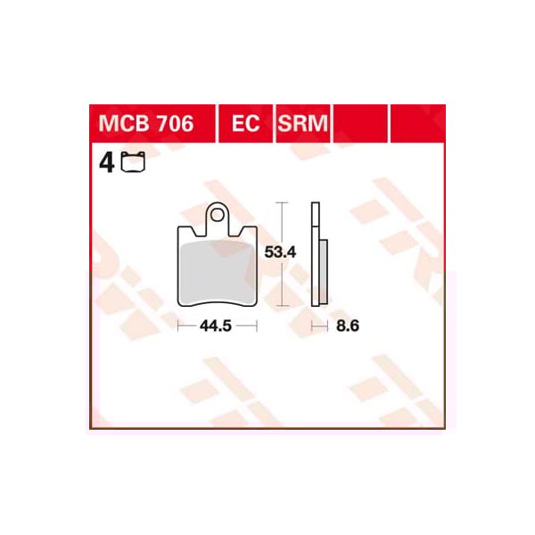 TRW Brake pads MCB706SRM Sinter maxi scooter