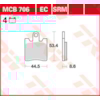 TRW Plaquettes de frein MCB706EC Organique