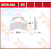 TRW Plaquettes de frein MCB694EC Organique