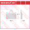 TRW Brake pads MCB691 Allround organic