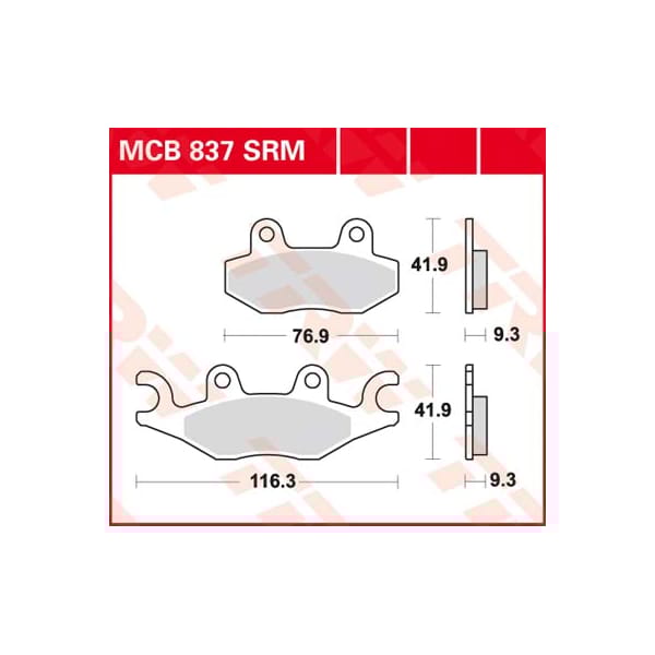 TRW Brake pads MCB837SRM Sinter maxi scooter