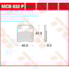 TRW Brake pads MCB832P Allround organic