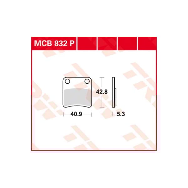 TRW Brake pads MCB832P Allround organic