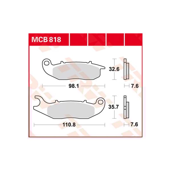 TRW Plaquettes de frein MCB818 Allround organique