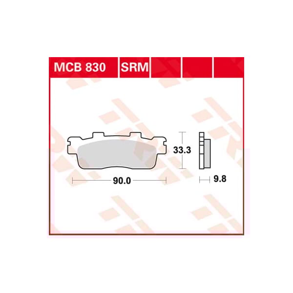 TRW Plaquettes de frein MCB830 Allround organique