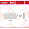 TRW Plaquettes de frein MCB821SRM Sinter maxi scooter